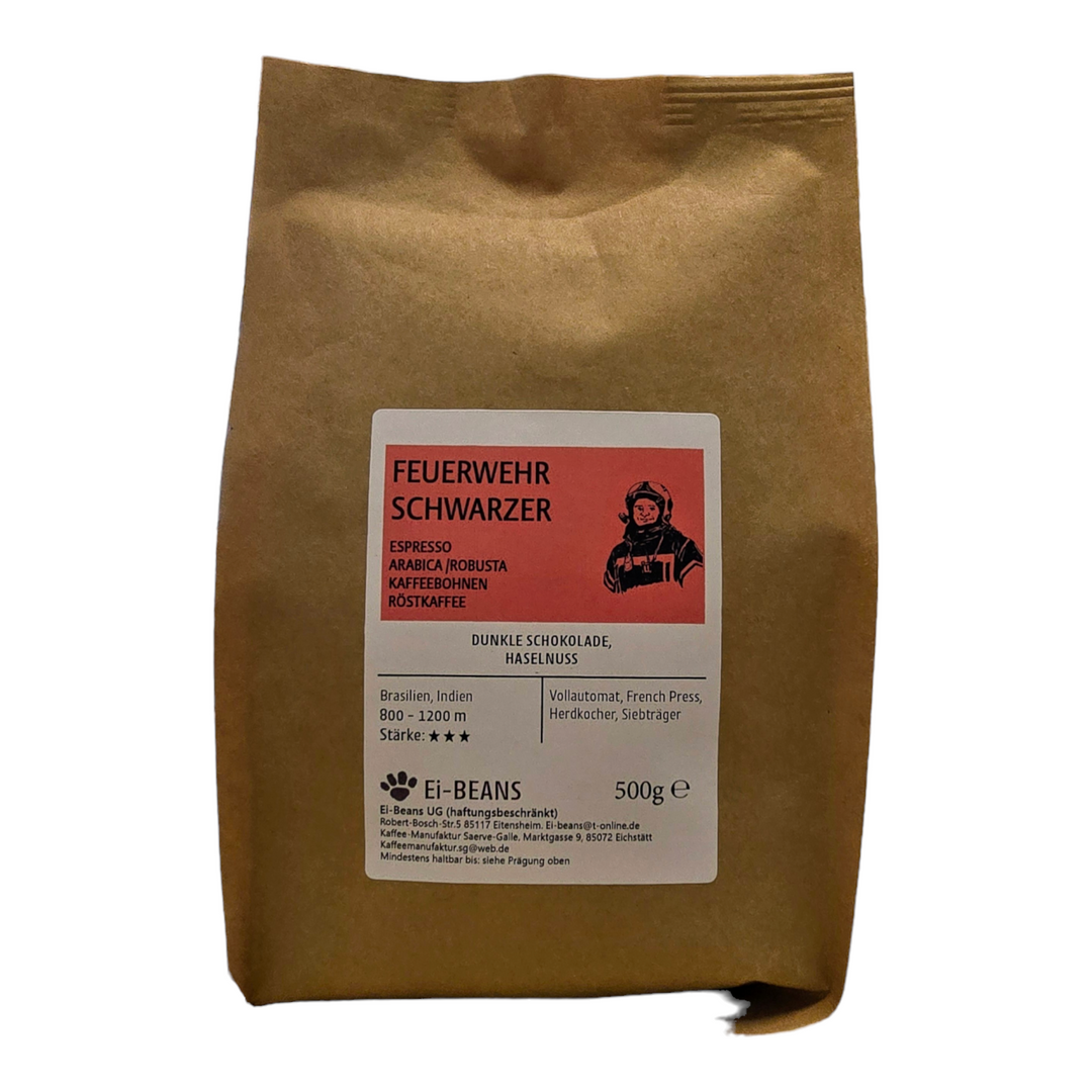 Espresso Feuerwehr Schwarzer - Espresso Bohnen 0,5Kg Arabica / Robusta - SoulTool